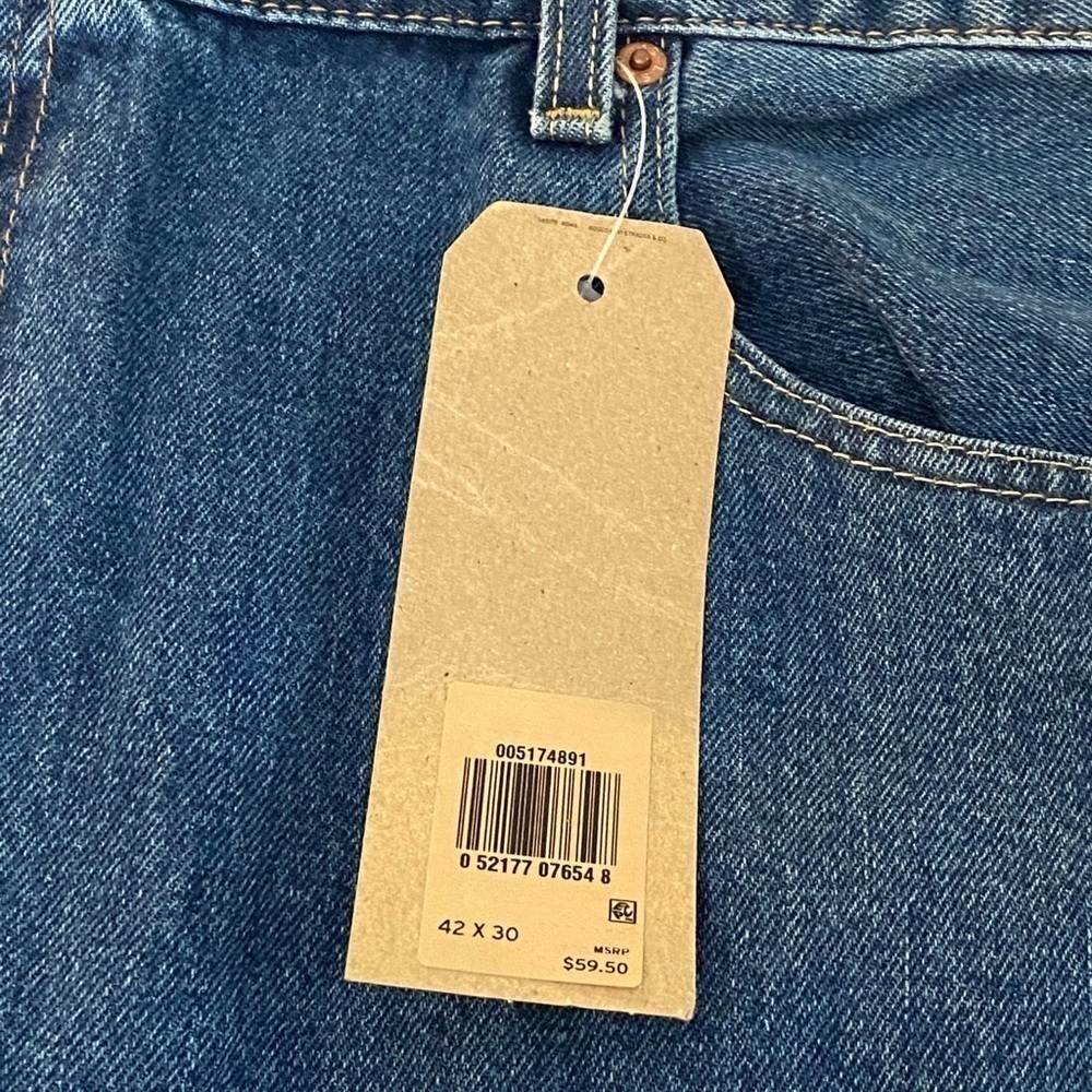 Levi’s men’s 517 Boot Cut Blue Denim Jeans 42 NWT - Picture 7 of 8